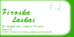 piroska laskai business card